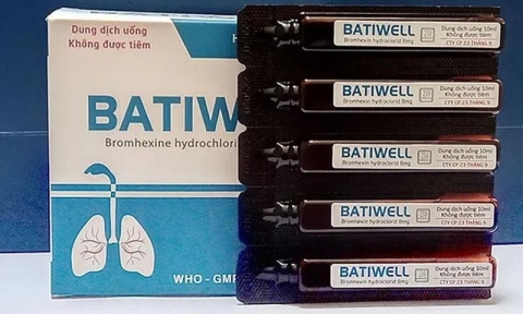 Thu hồi toàn quốc lô thuốc Dung dịch uống Batiwell