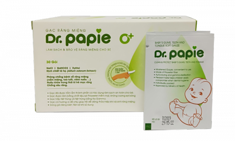 Một lô hàng sản phẩm Gạc răng miệng Dr.Papie bị lỗi, không đảm bảo chất lượng