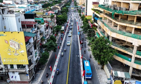 Hà Nội: Thí điểm tổ chức giao thông nút giao Chùa Bộc - Học viện Ngân hàng