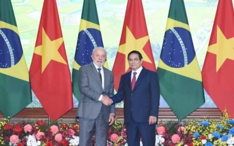 [Ảnh] Thủ tướng Phạm Minh Chính hội kiến với Tổng thống Brazil Luiz Inacio Lula da Silva