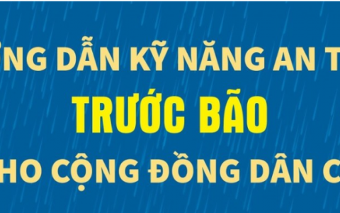 Hướng dẫn kỹ năng an toàn trước và trong bão cho cộng đồng dân cư