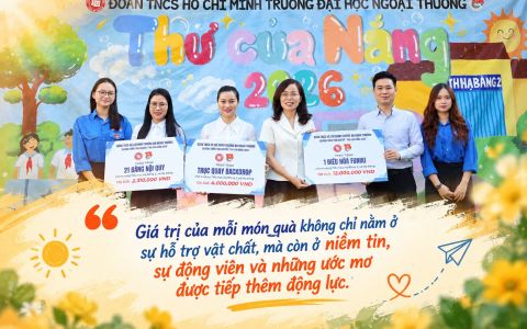 Thư của Nắng 2026 – Tô màu ấm: Lan tỏa yêu thương, tiếp sức ước mơ cho học sinh ngoại thành Hà Nội