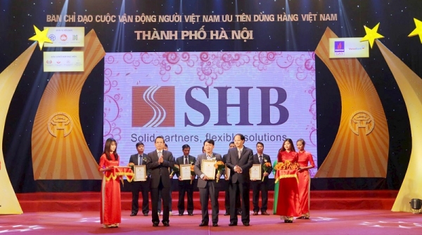 SHB lọt TOP 10 Thương hiệu “hàng Việt Nam được người tiêu dùng yêu thích"