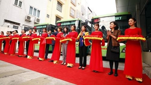 Hà Nội: Khai trương tuyến xe buýt nhanh (BRT)
