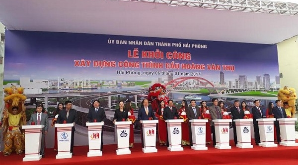 Hải Phòng: Khởi công xây dựng cầu Hoàng Văn Thụ