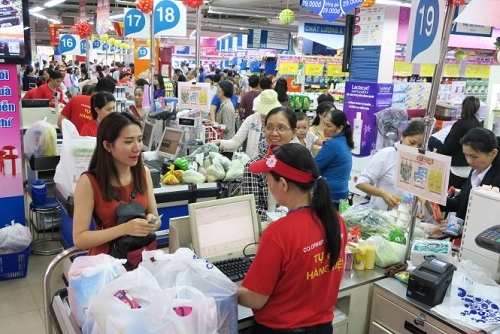 Thị trường hàng hóa Sài Gòn nhộn nhịp ngày giáp Tết