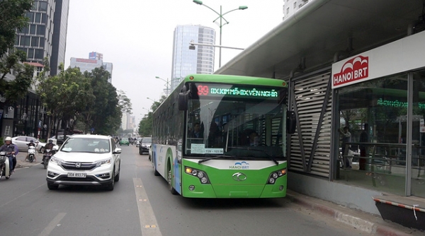 Hà Nội: Tuyến xe buýt nhanh BRT chính thức bán vé