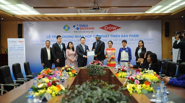Tân Á Đại Thành và Dow Water & Process Solutions công bố thoả thuận hợp tác
