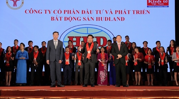 HUDLAND liên tiếp đạt giải thưởng Thương hiệu mạnh Việt Nam