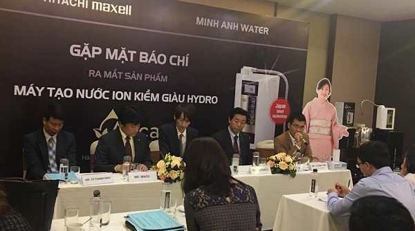 Hitachi Maxell & Minh Anh Water ra mắt máy lọc nước ion kiềm giàu Hydro Atica