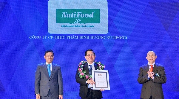 Nutifood đứng trong top 10 DN Việt Nam Thịnh vượng