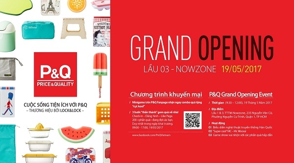 P&Q - Thương hiệu Đồ tiện ích Hàn Quốc bởi LOCK&LOCK chính thức ra mắt tại Việt Nam