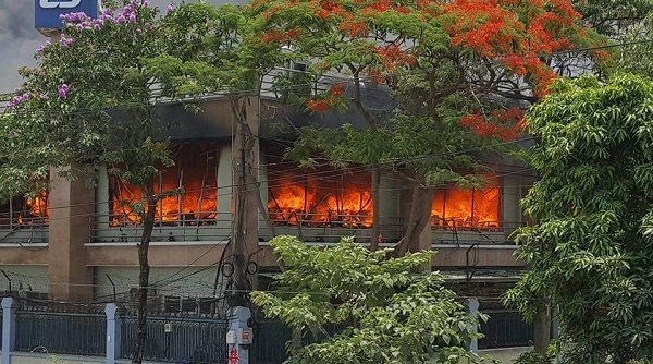 Cháy lớn tại Công ty LS-Vina cable Hải Phòng