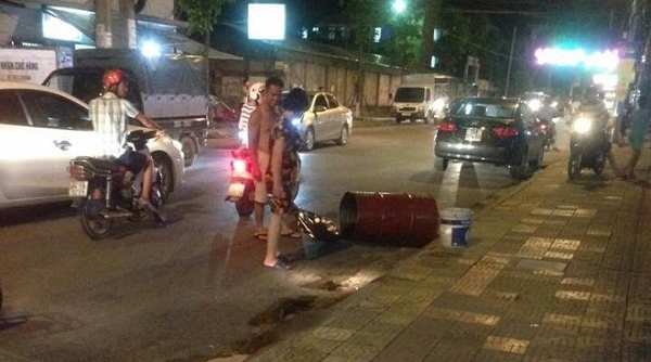 Quảng Ninh: Nổ thùng phuy, một người bị trọng thương
