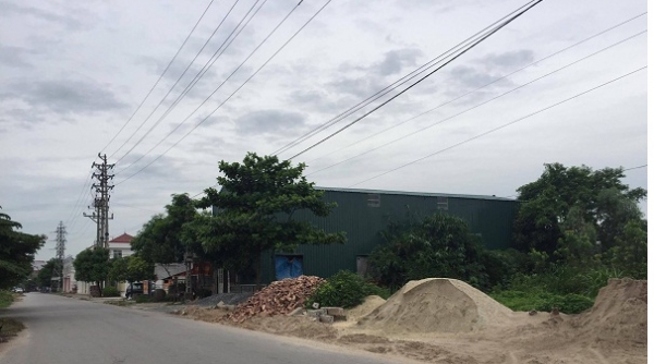 Hải Dương: Công trình không phép lấn chiếm dự án khu dân cư
