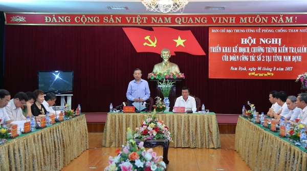 Ban chỉ đạo Trung ương về phòng chống tham nhũng kiểm tra, giám sát tại tỉnh Nam Định