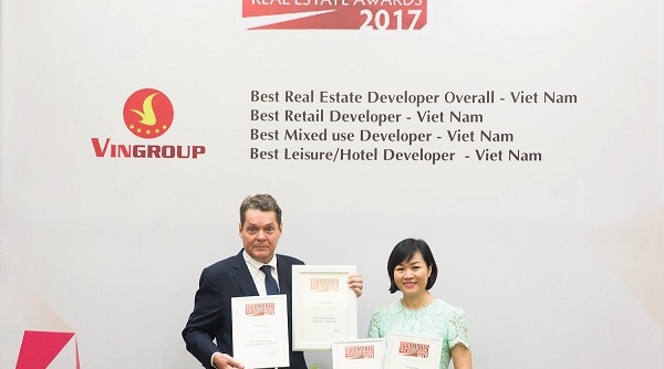 Vingroup là "Nhà phát triển bất động sản tốt nhất Việt Nam năm 2017"