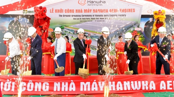 Nhà đầu tư Hàn Quốc khởi công nhà máy tại Khu công nghệ cao Hoà Lạc