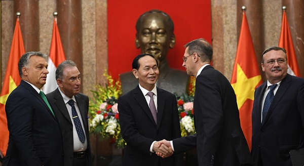 Chủ tịch nước Trần Đại Quang tiếp Thủ tướng Hungary Orbán Viktor