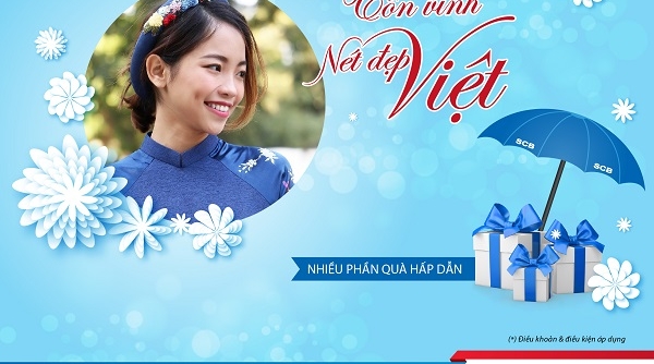 Tưng bừng quà tặng ngày Phụ nữ Việt Nam 20/10 cùng SCB