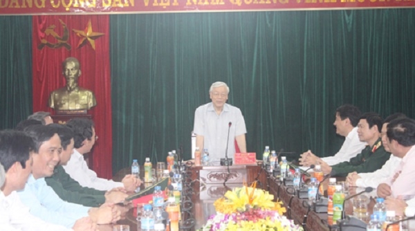 Tổng bí thư Nguyễn Phú Trọng thăm, làm việc tại tỉnh Nghệ An