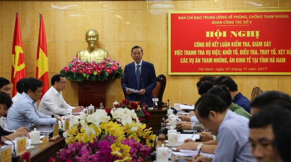 Công bố Kết luận kiểm tra, giám sát tại tỉnh Hà Nam