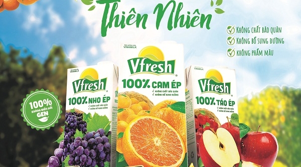 Nước trái cây Vresh 100% - nguồn Vitamin tự nhiên cho những người bận rộn