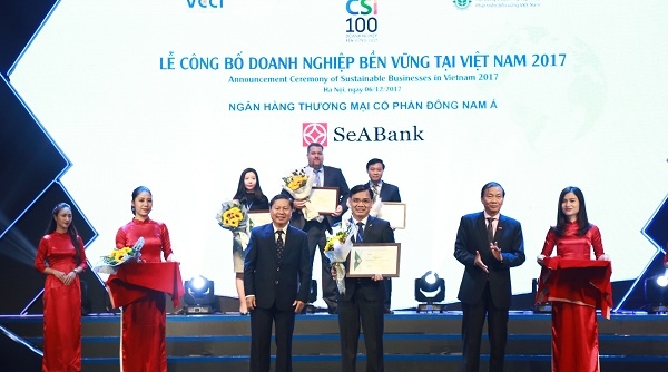 Sea Bank nằm trong top 100 doanh nghiệp phát triển bền vững