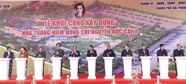 Hải Phòng: Khởi công xây dựng Nhà tưởng niệm đồng chí Nguyễn Đức Cảnh - Người chiến sĩ kiên trung