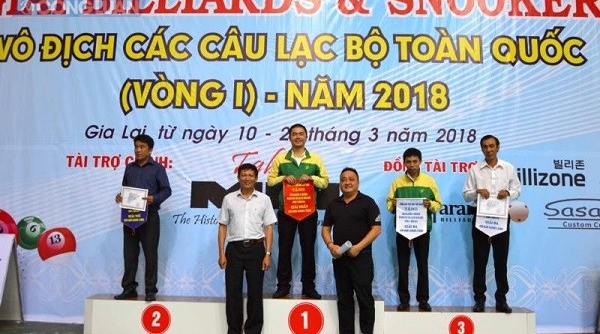 TP. Hồ Chí Minh đạt giải nhất toàn đoàn tại giải Billiards & Snooker năm 2018