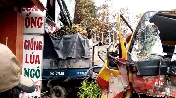 Va chạm giao thông khiến 3 người bị thương ở Hà Trung (Thanh Hóa): Do lái xe ngủ gật