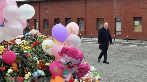 Nga: Tổ chức quốc tang các nạn nhân trong vụ cháy trung tâm thương mại