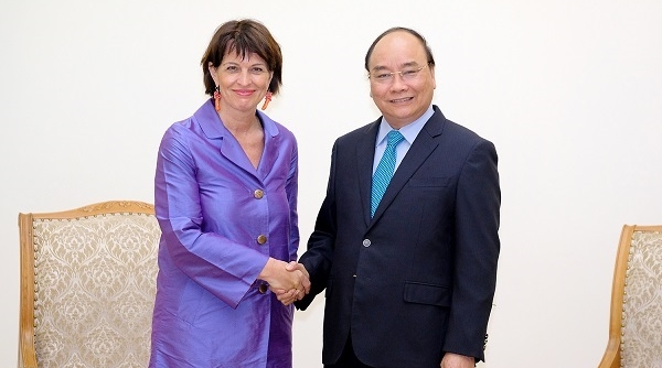 Thủ tướng Nguyễn Xuân Phúc tiếp Bộ trưởng Thụy Sĩ