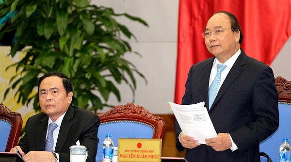 Thủ tướng Nguyễn Xuân Phúc làm việc với Ủy ban Trung ương Mặt trận Tổ quốc Việt Nam