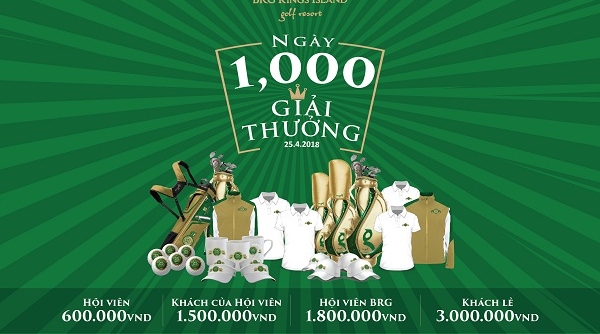 1.000 giải thưởng trong ngày kỷ niệm BRG Kings Island Golf Resort tròn 25 tuổi
