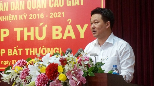 Ông Trần Đình Cường được bầu làm Phó Chủ tịch UBND quận Cầu Giấy