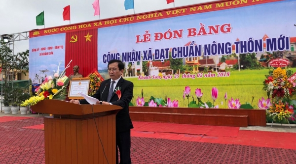 Huyện Nam Đàn và huyện Duy Tiên đạt chuẩn nông thôn mới