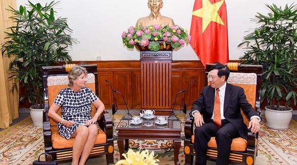 Phó Thủ tướng Phạm Bình Minh tiếp Đại sứ Tây Ban Nha