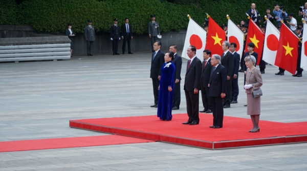 Lễ đón chính thức Chủ tịch nước Trần Đại Quang tại Hoàng cung Nhật Bản