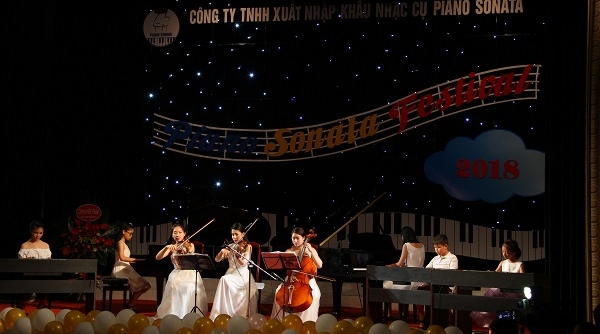 Hải Phòng: Hơn 100 'nhạc công' nhí biểu diễn tại Piano Sonata Festival 2018