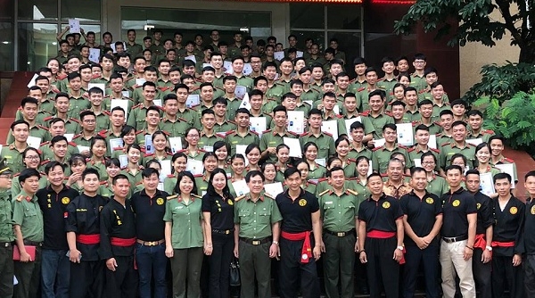 Hà Nội: Lễ bế giảng Lớp tập huấn võ thuật KD1 - Học viện Chính trị Công an Nhân dân