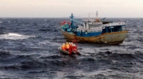 Nghệ An: Tìm kiếm ngư dân rơi xuống biển mất tích trong đêm