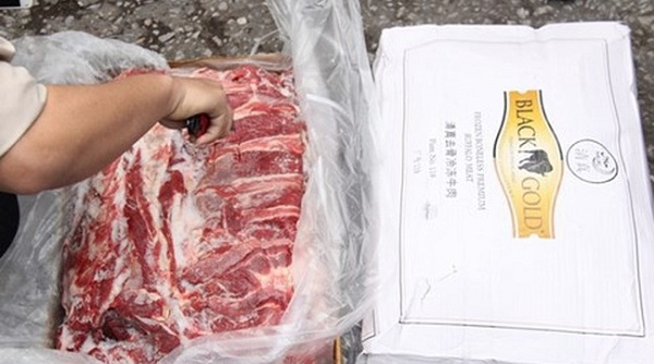 Thông tin về việc xử lý lô hàng 168,25 tấn thịt trâu đông lạnh