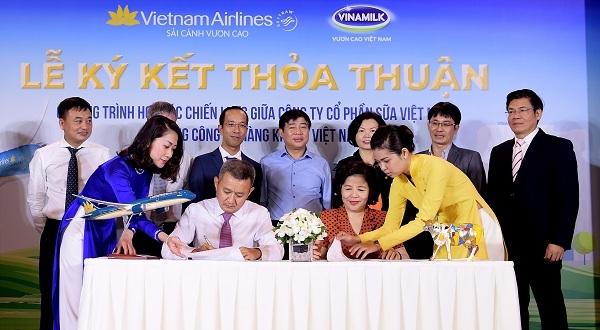 Vietnam Airlines và Vinamilk hợp tác chiến lược cùng phát triển thương hiệu vươn tầm quốc tế