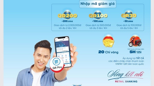 Cùng VietinBank iPay Mobile ‘QRPay, quét mã trúng vàng’