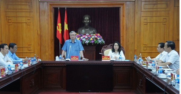 Thường trực Ban Bí thư Trần Quốc Vượng thăm và làm việc tại Lạng Sơn
