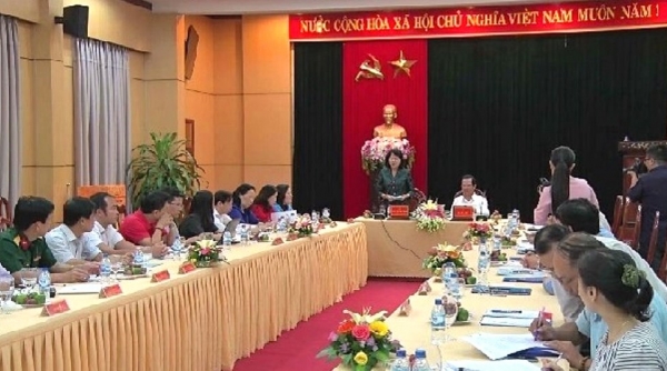Phó chủ tịch nước Đặng Thị Ngọc Thịnh làm việc với tỉnh Quảng Ngãi