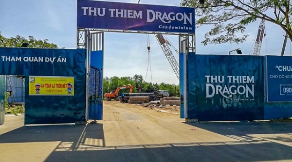 TP.HCM: Xây dựng không phép, dự án Thủ Thiêm Dragon bị xử phạt, yêu cầu ngừng thi công