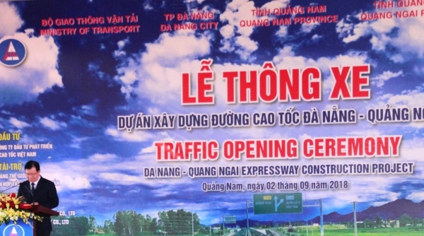 Lễ thông xe toàn tuyến cao tốc Đà Nẵng - Quảng Ngãi: Phó Thủ tướng Trịnh Đình Dũng đến dự
