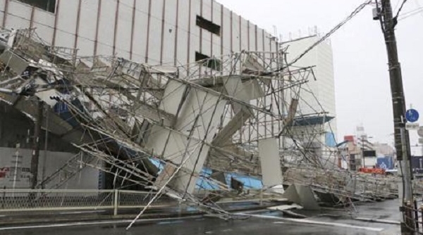 Siêu bão Jebi ở Nhật khiến 7 người thiệt mạng, hơn 200 người bị thương